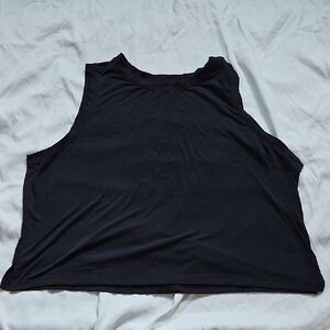 All in Motion Black Cropped Tank Top for Women, Size XL